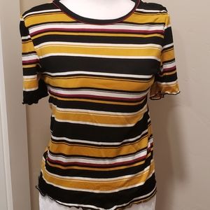 Almost Famous Youth XL (SM Adult) Striped Shirt